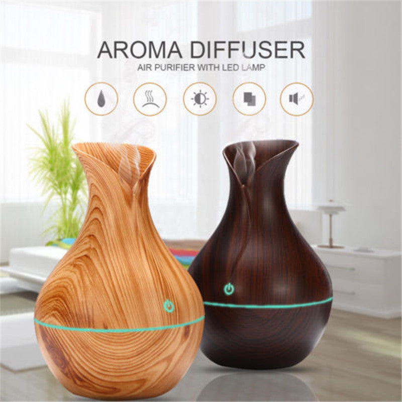 Vase Shape Wood Grain Diffuser